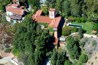Madonna's House from the air in Hollywood