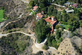 Madonna's Hollywod House on the edge of the Canyon