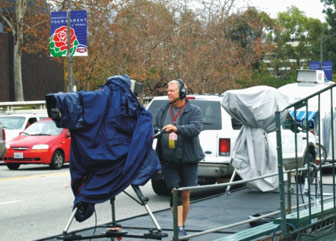 TV Cameras filming the parade