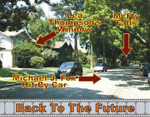 Back to the Future scene with Lea Thompson's window and McFly